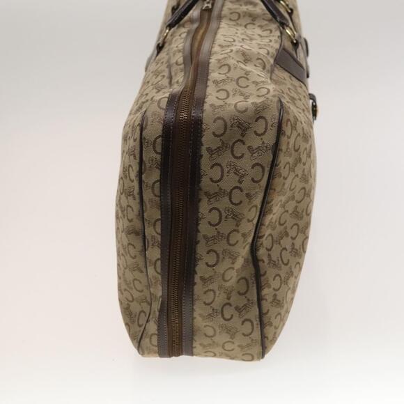 CELINE C Sulky Boston Bag Canvas Beige Gold - Picture 5 of 12